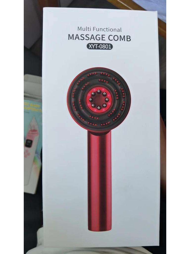 Multipurpose Hair Care Comb: Scalp Medicine Applicator, Bianstone, Scalp Massager, Liquid Guide, Red Light Therapy, and Massage Tool.