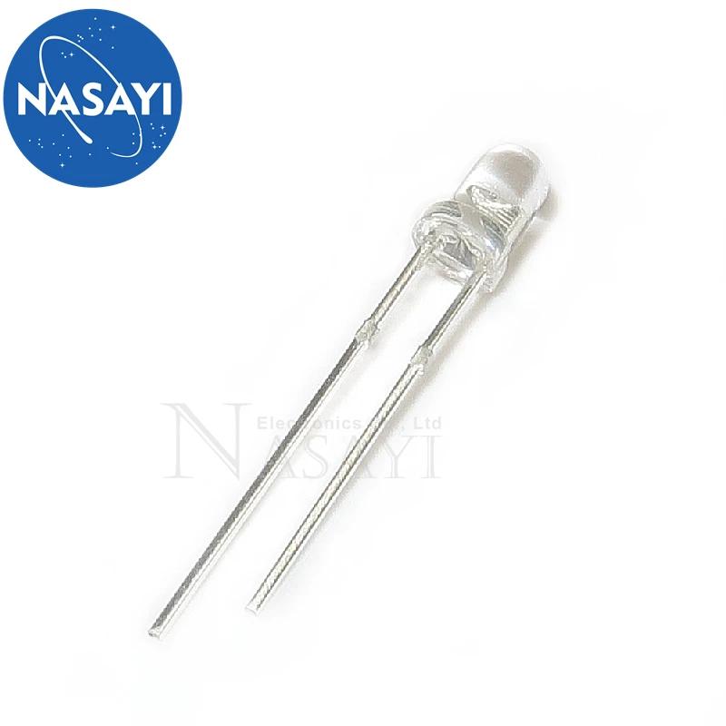 5PCS 3MM Emitting Diode Infrared Emitting Diode 940nm Infrared Emitting Tube (White)