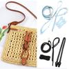 Craft Your Own Bag with Adjustable Drawstring Shoulder Strap Handle Rope Kits for Handmade Straw Bucket Bags Accessories