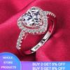 925 Sterling Silver Color Natural Zirconia Diamond Wedding Band White Gold Fashion Jewelry for Women