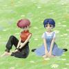 Stock In Ranma 1/2 10Cm Tendou Akane Ranma Pvc Anime Figure Periphery Cute Kawaii Sitting Toys Desktop Car Ornaments Model Gifts