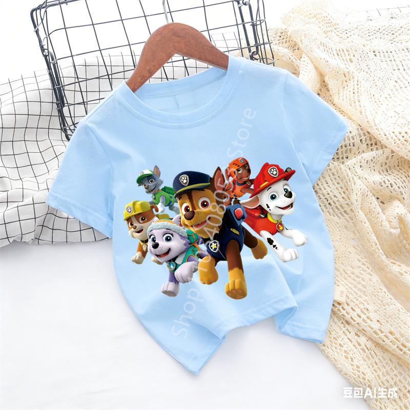 Kids Cartoon Graphic Baby T Shirt Cotton Casual Short Sleeve Tee Boys and Girls 2026 Summer Toddler Clothing Tops