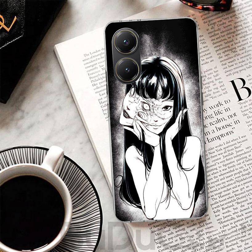 Japanese Horror Comic Anime Cover For Xiaomi Poco X7 X6 X5 Pro X3 Nfc F7 Ultra Phone Case F6 F5 X4 F4 Gt F3 M6 M5S M4 M3 Print S
