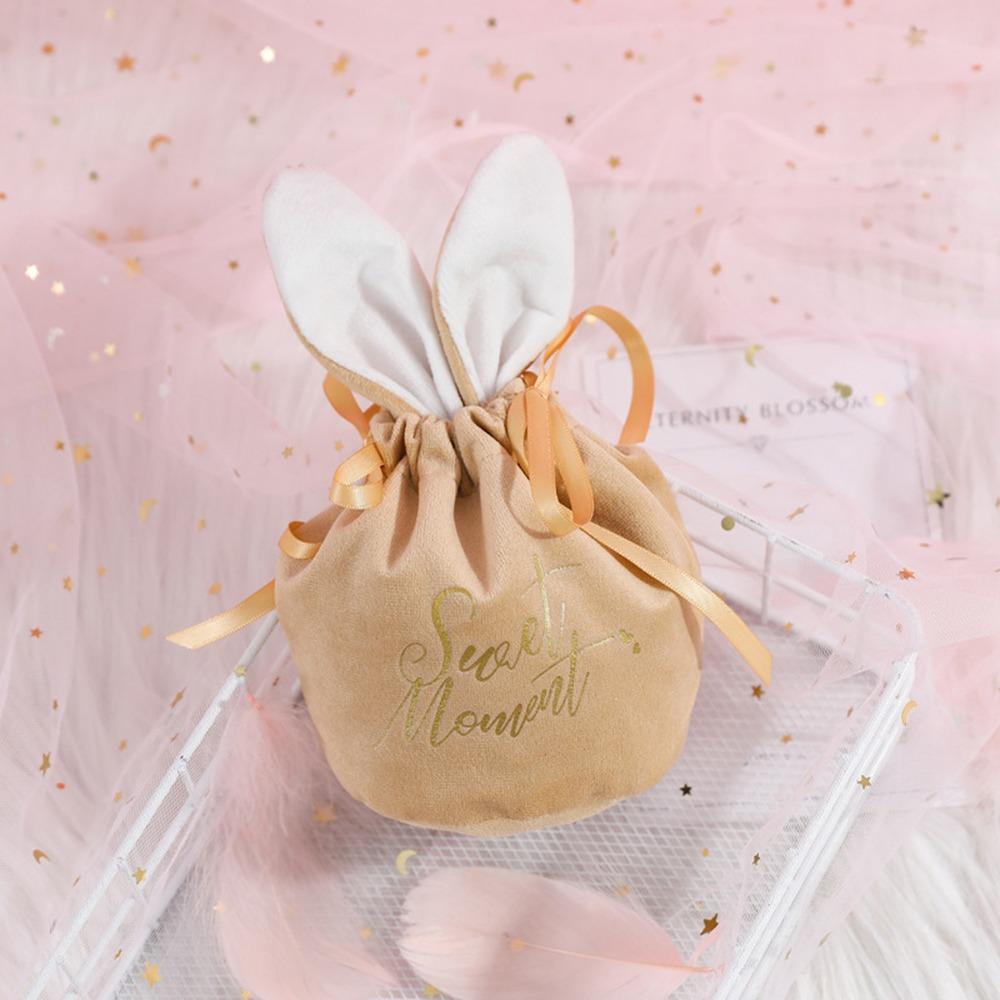 Bunny Ears Wedding Candy Bags Easter Rabbit Gift Packing Bags New Jewelry Organizer Birthday Party