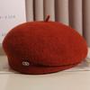 French retro styling wool beret female autumn and winter temperament celebrity versatile face little painter hat top hat