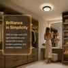 85-265V Wide Voltage LED Ceiling Light Black Finish Ceiling Lamp LED Flush Mount Light  Garage