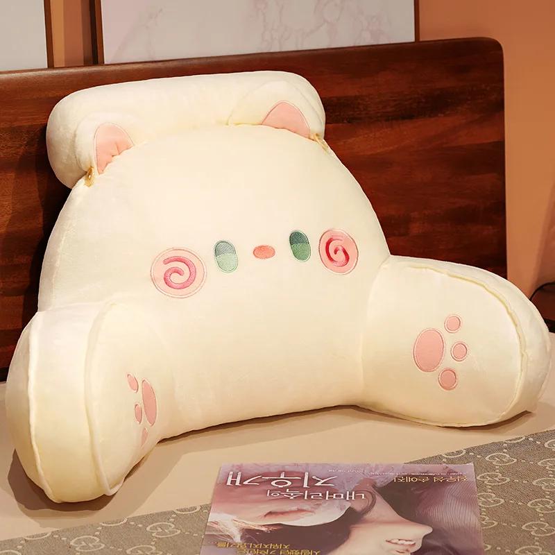 2025 Cartoon Bedside Cushion Sofa Backrest Detachable Washable Lumbar Support Neck Pillow for Dorm Chair Bed decoration maison