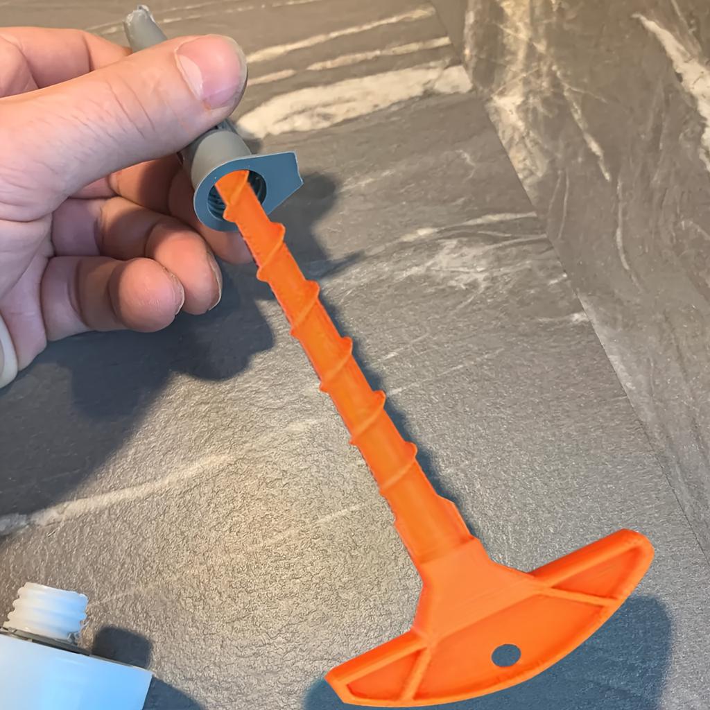 Orange Glass Glue Caps - Durable Plastic Sealing Caps for Standard Glue Bottles, Portable Decoration Tools