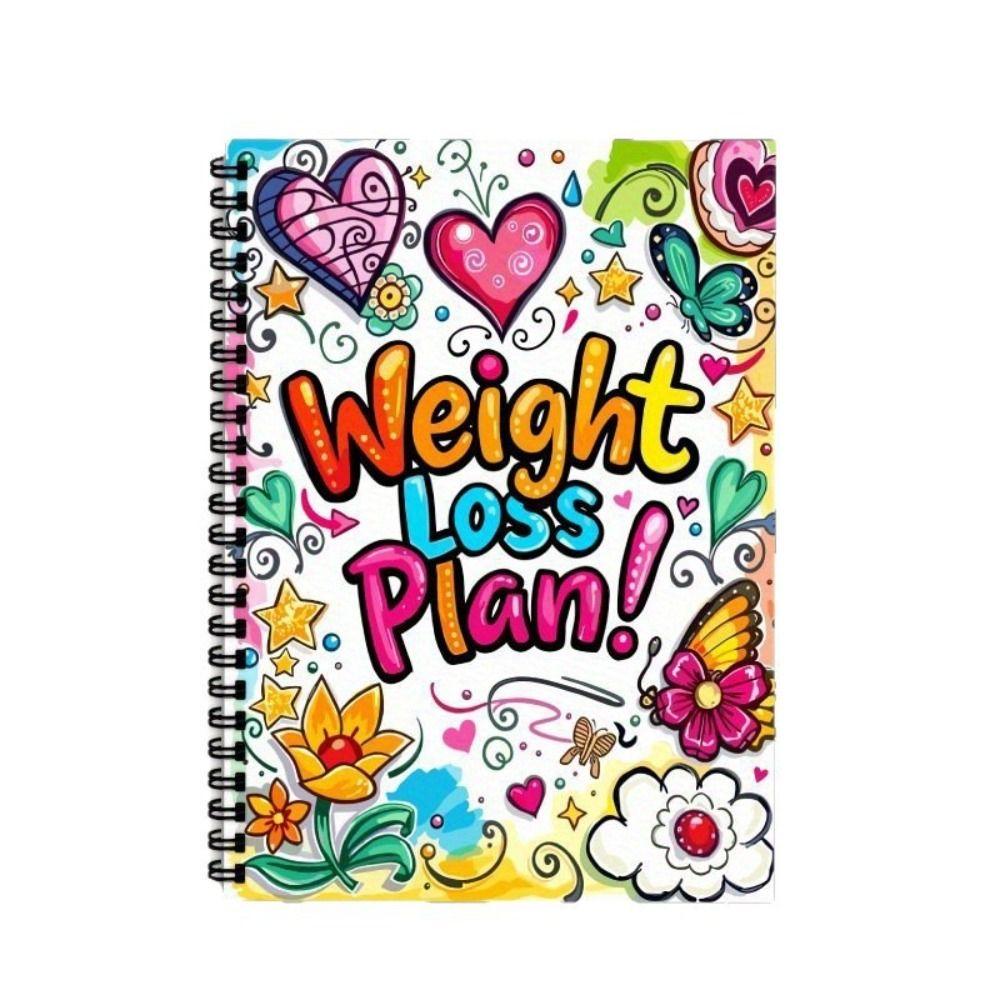 104 Pages Weight Loss Plan Book 12 Weeks Diet Meal Notepad High Quality Fitness Journal Health