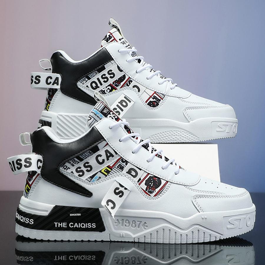 Men's New Skateboardg andCasual and Autumn Fashionable New Versatile Non-Slip, Wear-Resistant, Shock-Absorbing Skateboard Shoes