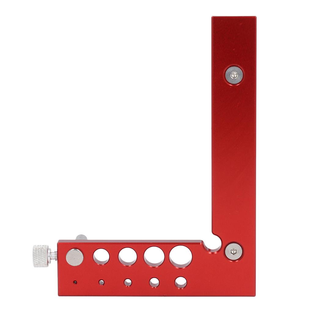 Rigla de măsurat la 90 de grade 5 inch 22,5 grade ?90 de grade Aliaj de Aluminiu Echer de Tâmplar cu Găuri de Trasare pentru