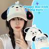 Sweet Eyewear Puppy Cap Adjustable Puppy Hat with Big Ears Trendy Cartoon Peaked Cap  Daily