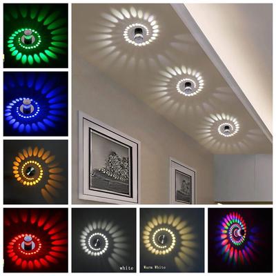 LED Aluminium Spiralförmige Loch Wandleuchte Wohnzimmer Gang KTV Hintergrundwand Heimdekoration Kunst Wandleuchte