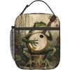 Frosch spielt Banjo Brotdose Skurrile Natur Isoliertasche für Schüler Thermoisolierung Kühlertasche für Schulkinder Geschenke