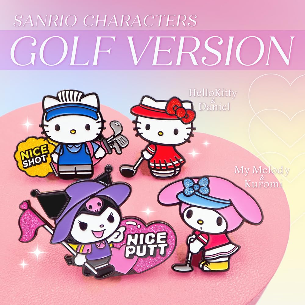 Hello Kitty Daniel Golf Marker Clip Licensed Product Kitty Daniel Golf & Type/Magnetic (Hello & Ver. (KTM002))
