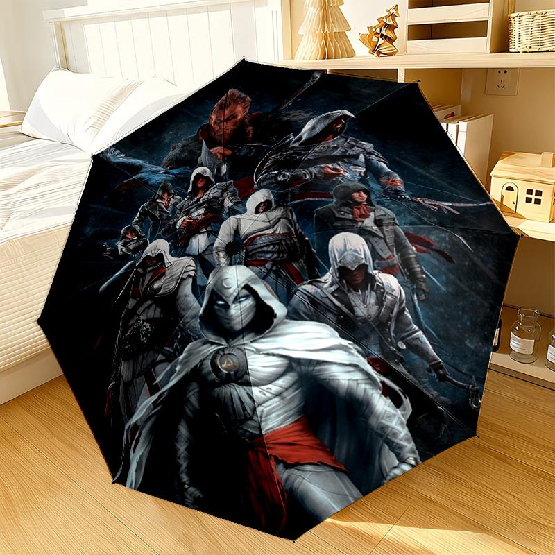 Assass Warrior Umbrella 8-Frame for Travel, camping, Casual Lightweight Portable Umbrella, Essential for every family Holidays Gift