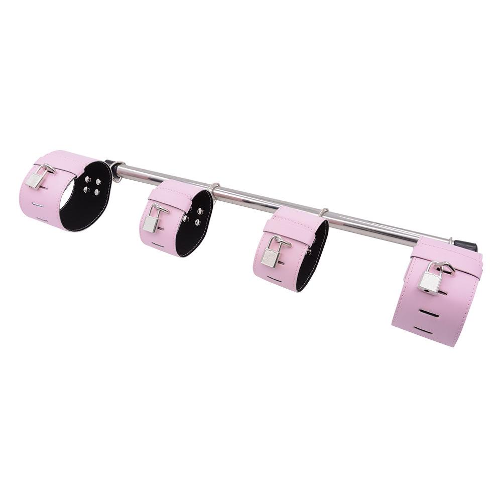 Bondage Restraint Set: Female Handcuffs & Leg Spreader Frame Sex Toys