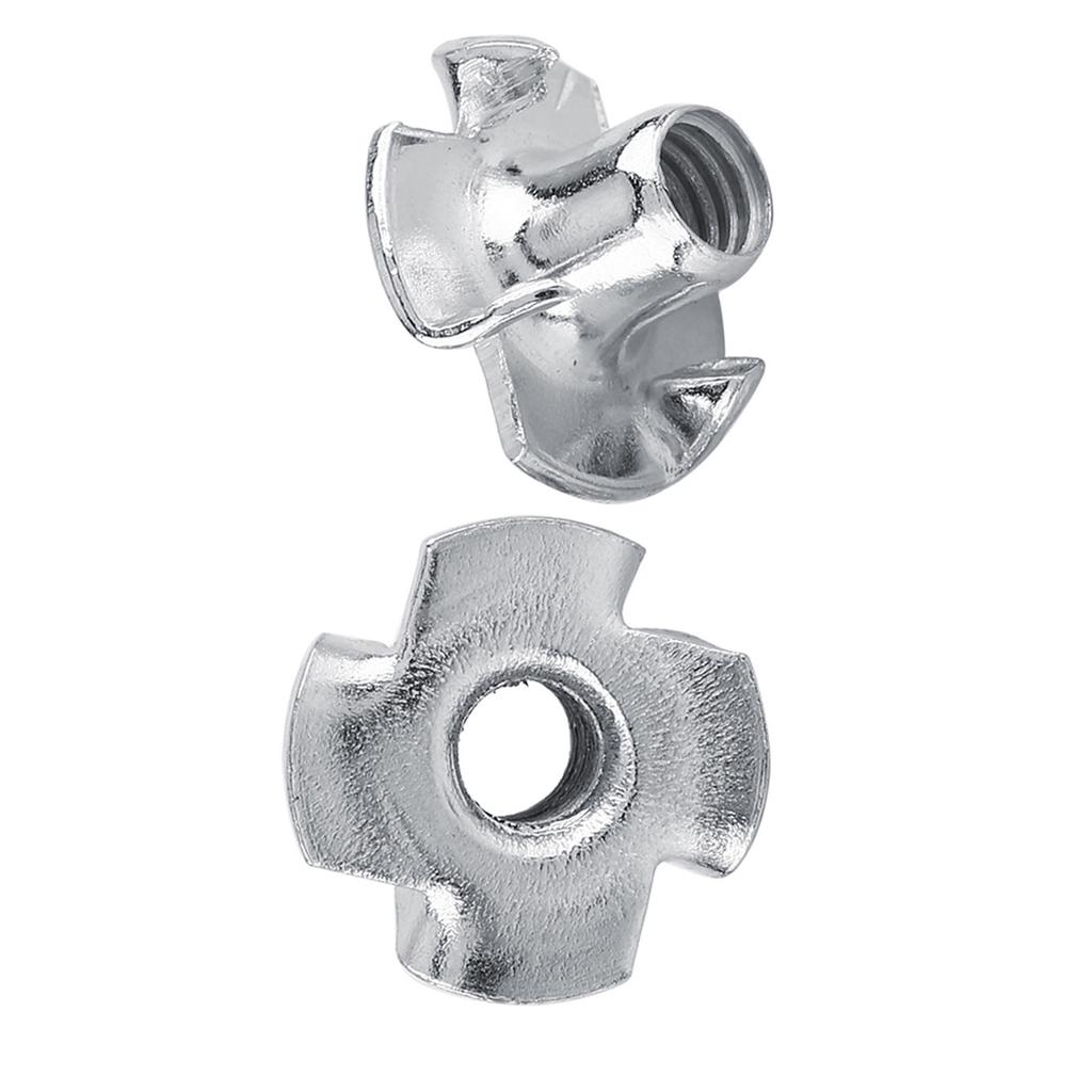 Γαλβανισμένος Χάλυβας Άνθρακα Παξιμάδια Τέι με Τέσσερα Νύχια για Ξυλουργική (M6x50τεμ.)