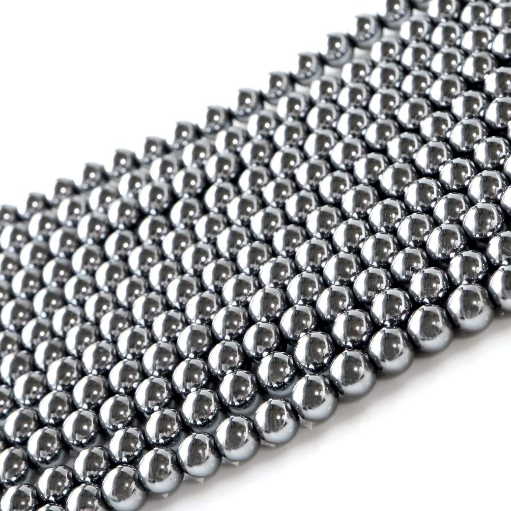 

[GOLD STONE] High-Purity Terahertz Ore Beads, Round, Approximately 40cm Long, 4mm Thick