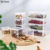 Recipient de depozitare a alimentelor Frigider de bucătărie Rezervor de depozitare cu cereale multiple Cutii transparente sigilate Cutie cu tăiței Canistre pentru sticle cu capac