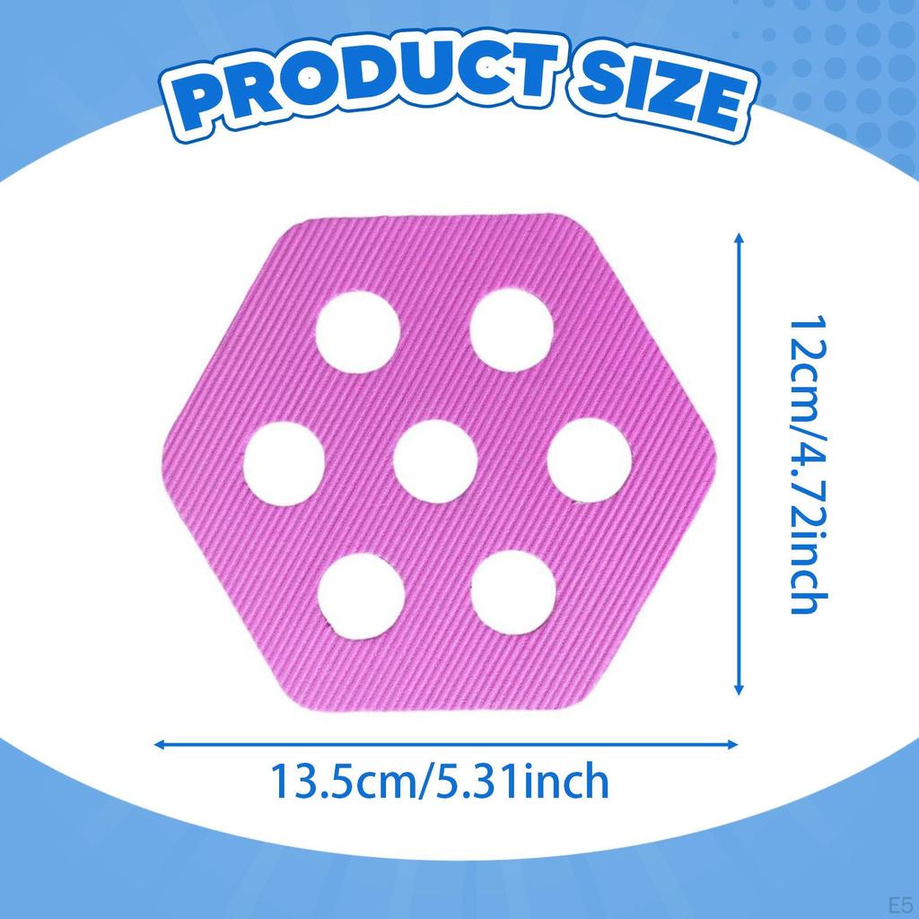 12 Pieces Hexagon Surfboard Pads Deck Decking Accessories Non Slip Mat Grip for