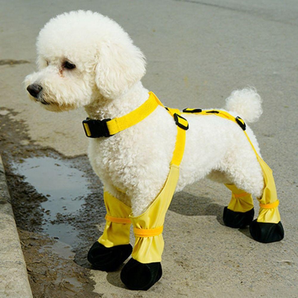 Adjustable Dog Suspender Boots Breathable Pets Paws Protector Anti-Slip Dog Shoes Walking