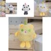 Fluffy Plush Cartoon Keychain Backpack Charm Cute Key Ring For Girls And Kids
