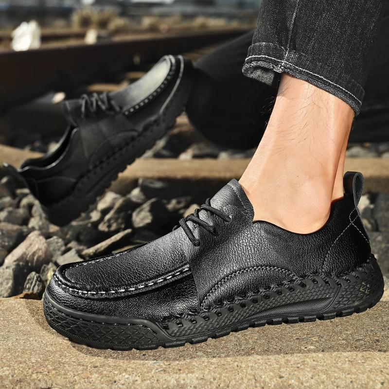 Handmade Men's Casual Shoes Comfortable Moccasins Men Business Flats Shoes Driving Shoes