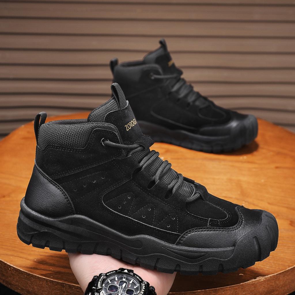 TUINANLE Men's Hiking Boots Outdoor Camping Climbing Shoes Trekking Sneakers for Men Casual High Top Boots