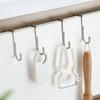 1/2/4/8 Stück S-Typ Türhänger Haken Edelstahl Freistanzen Schranktür ohne Spuren Kleiderhaken Türrückwand Haken