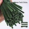 Encrypted Pipe Cleaners: Dense, Thickened 8mm White Strips with Mixed Colors for Handmade DIY Bouquets