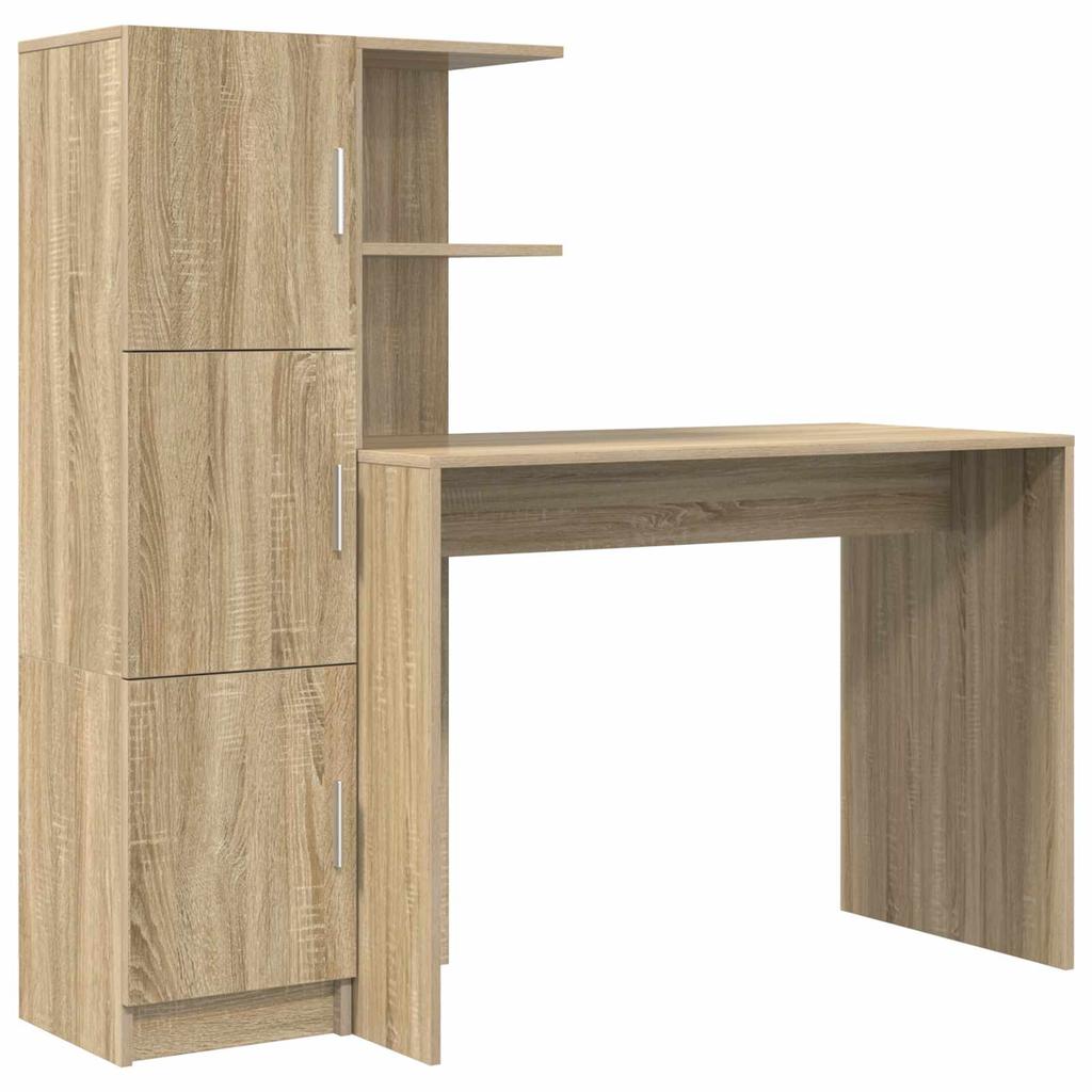 Desk Set 2 pcs Sonoma Oak
