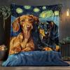 1 Piece of Artistic Dachshund Flannel Blanket - Soft Warm Lightweight Perfect for Sofas Beds Travel Camping Offices