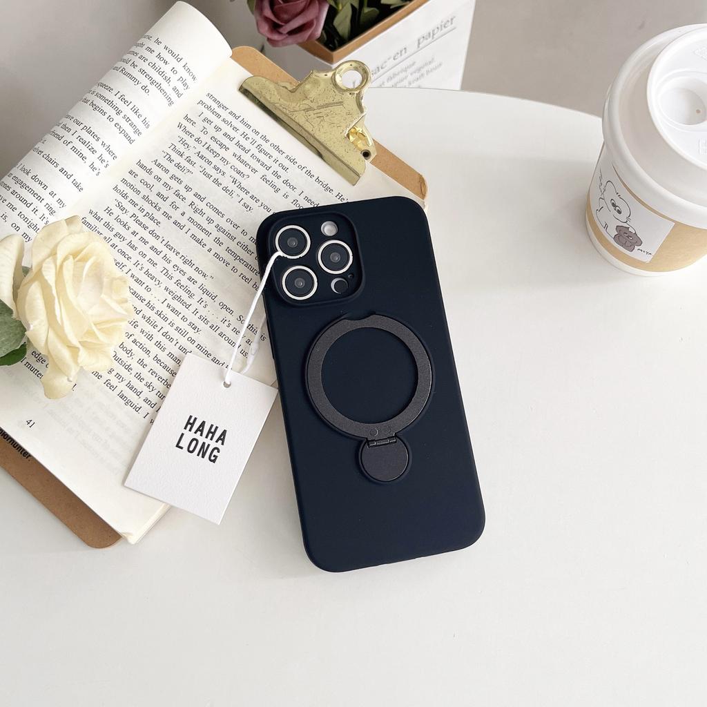 Applicable to iPhone11promax liquid silicone magnetic suction bracket mobile phone case Apple 11 all-inclusive anti-drop protective case