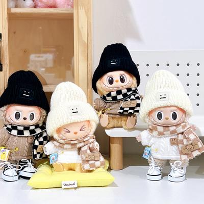 Pentru 17cm Labubu Haine pentru păpuși Haine la modă Hanorace Haine pentru păpuși Culorile asortate Hanorace Păpuși Accesorii Decorare drăguță Pânze mici