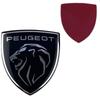 3.2x3.6cm Aluminum Alloy Car Steering Wheel Center W Sticker for Peugeot 308 307 408 208 508 3008 2008 5008 Emblem Accessories