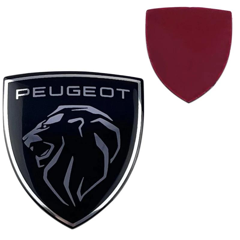 3.2x3.6cm Aluminum Alloy Car Steering Wheel Center W Sticker for Peugeot 308 307 408 208 508 3008 2008 5008 Emblem Accessories