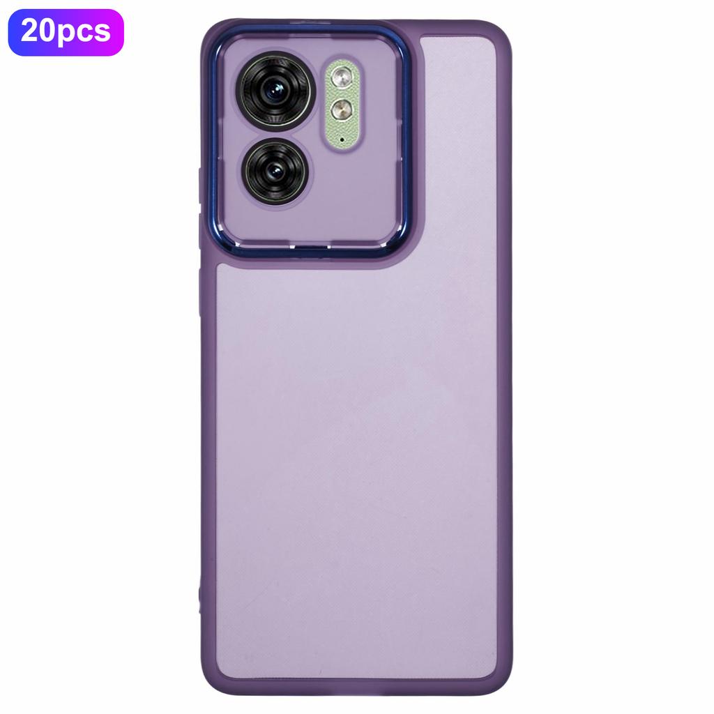Bulk Purchasing 20Pcs For Motorola Edge 40 5G Case Electroplated Camera Frame TPU Phone Cover Precise Cutouts