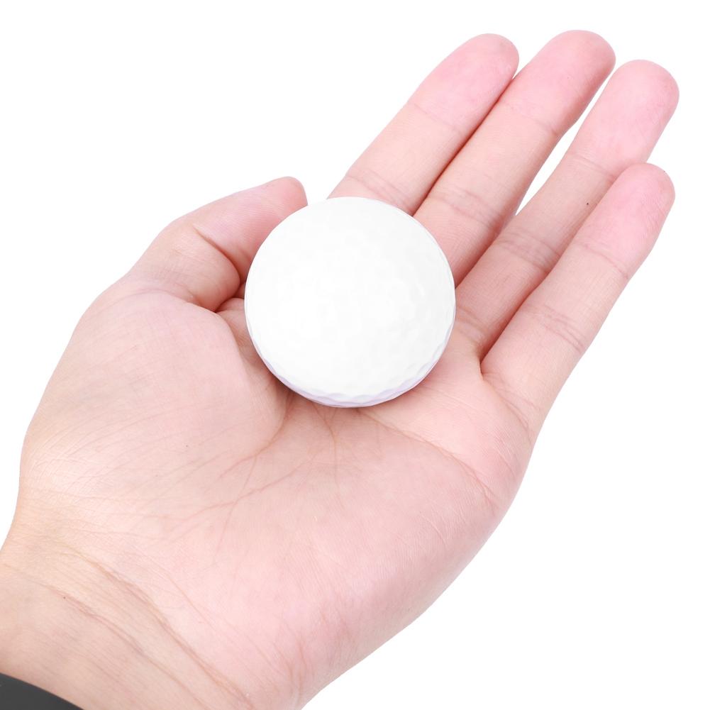 6PCS Synthetic Rubber LED Luminous Golf Ball Bright Attractive for Daytime Night Training Luminous Color Blue