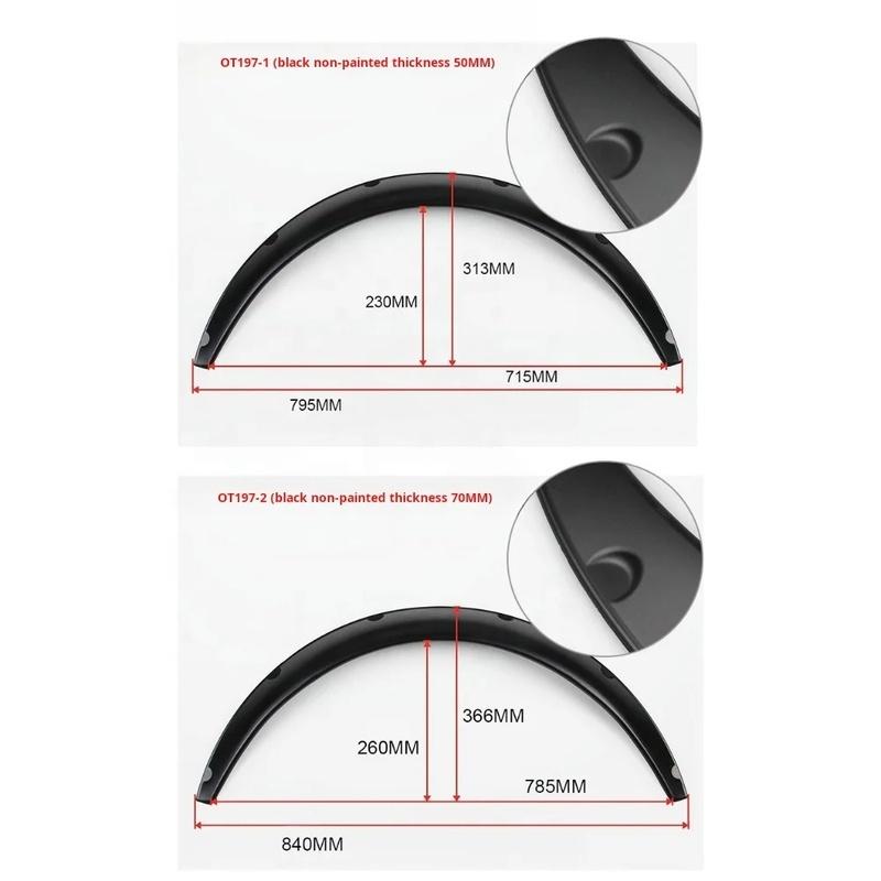 Hot Selling Car Universal Modification Wide Body Wheel Brow CarSUVSUV Widened Decoration Wheel Brow Fender