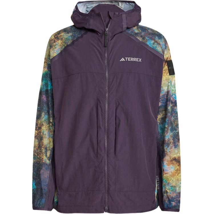 

Adidas Terrex Outdoor Sports Casual Woven Hooded Jacket Men Jacket Purple JD5839 M