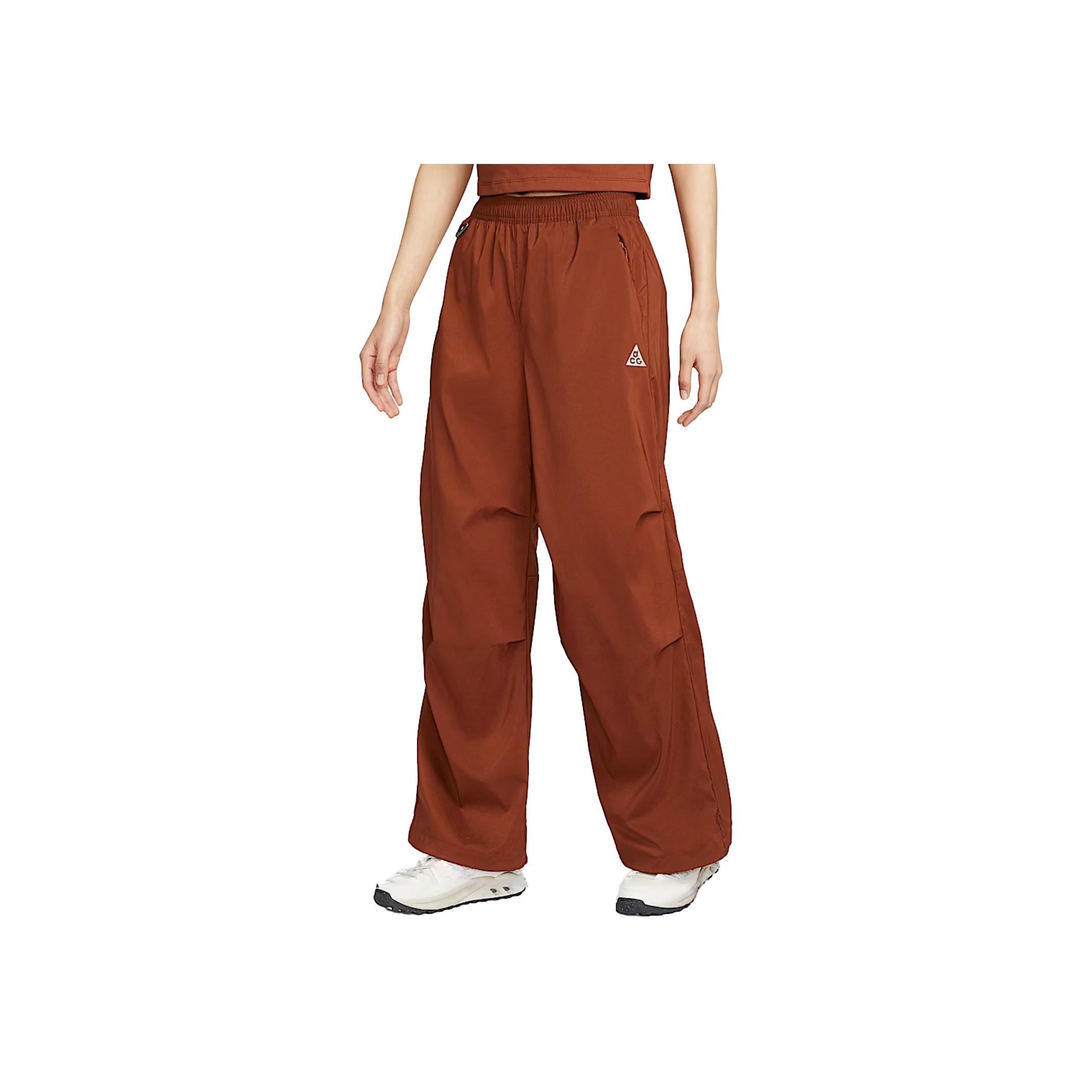 

Nike SS25 ACG Брюки женские с высокой посадкой, удобные, легкие, быстросохнущие, с защитой от солнца, модные, универсальные, повседневные, низ, светло-желто-коричневый FV7320-245 M