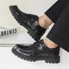 Spring Lace Up Leisure Men Business Comfort Platform High Quality Oxford Shoes Men's Walking Shoes Leisure Walking Wedding Shoes