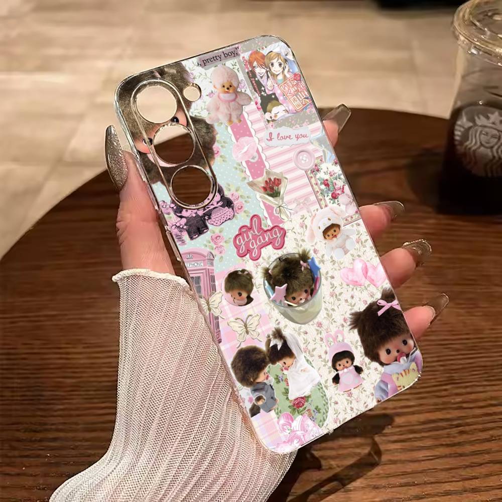 

Cute M-monch-hichis Clear Soft Silicone Phone Case for Samsung Galaxy A71, A70, A52, A51, A40, A30 Samsung a714g