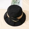 Japanese-Style Solid Color Ladies Sun Hat Sun Protection Thin Style Dome Fisherman Hat Bucket Hat Summer Season
