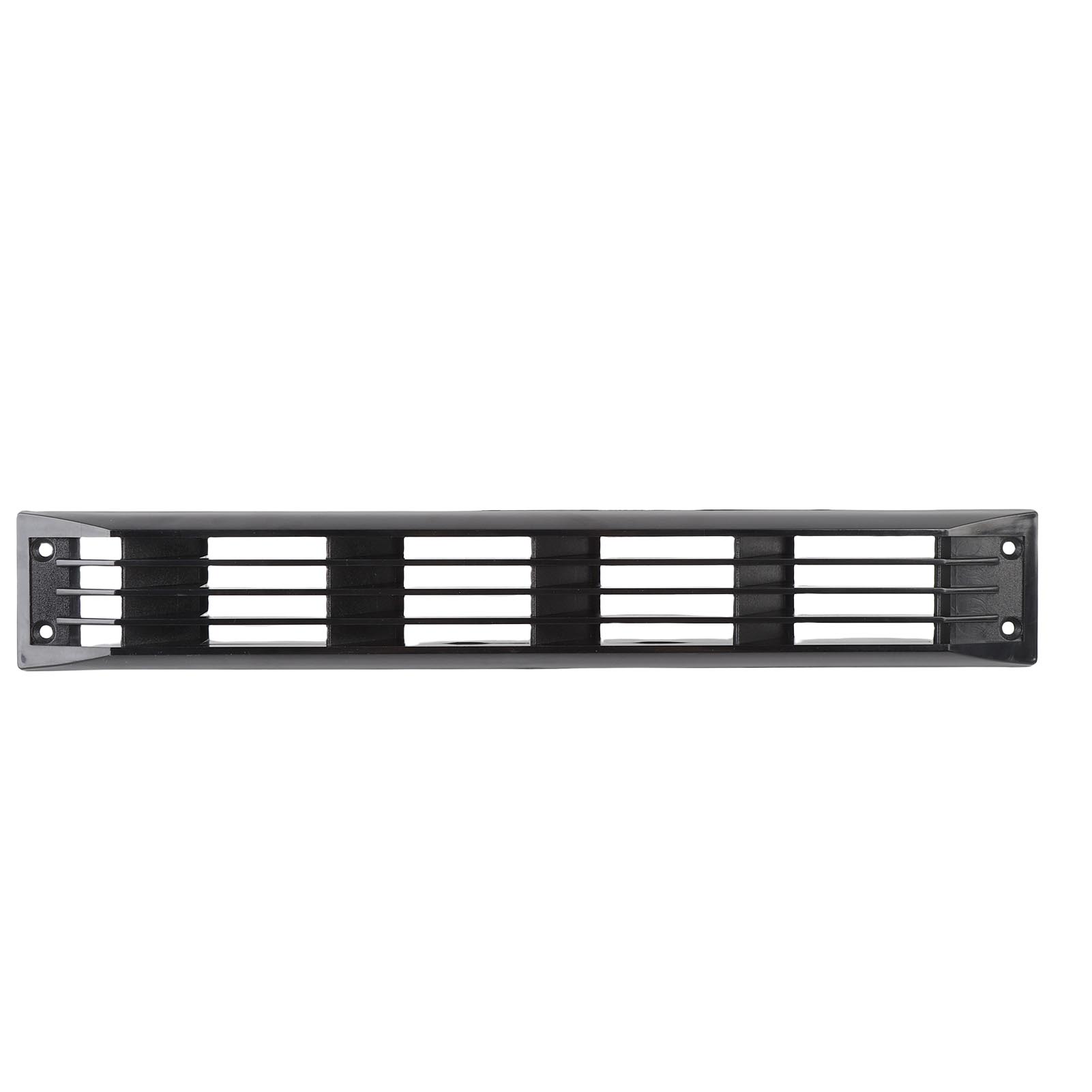 RV Louvered Vent Cover Leak Proof Side Exhaust Ventilation Cover for Yacht Trailer ABS Wide Inner Wall Black nero