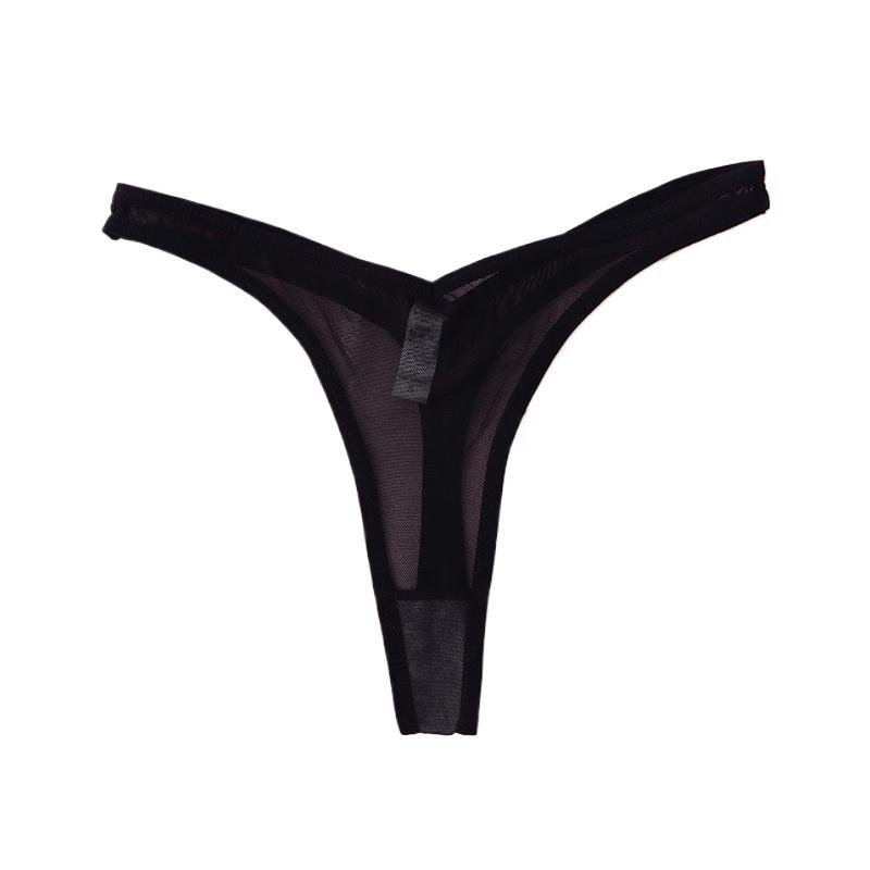 Damen Tanga Höschen Sexy Dessous G-String Nahtlose Mesh Unterwäsche Transparent