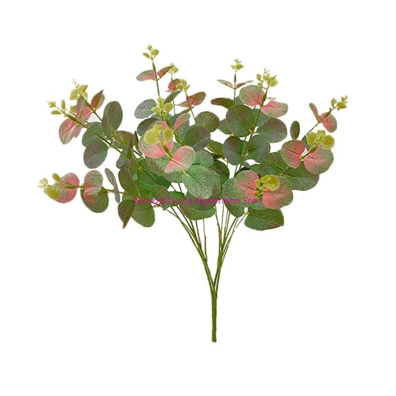 Artificial Eucalyptuses Leaves Stems Simulation Branch Flower Arrangement Decor