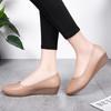 Spring and Summer New Light Mouth Pointed Wedge Heel Solid Color Casual Mother Fashion Shoes