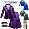 Stylish Wednesday Addams Enid School Uniform Party Dress For Girls